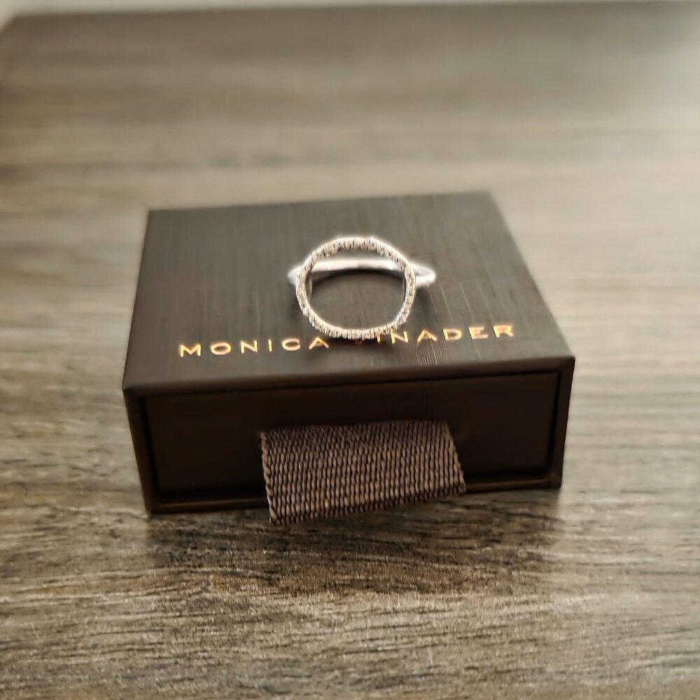 Like New - Monica Vinader Riva Circle Diamond Ring